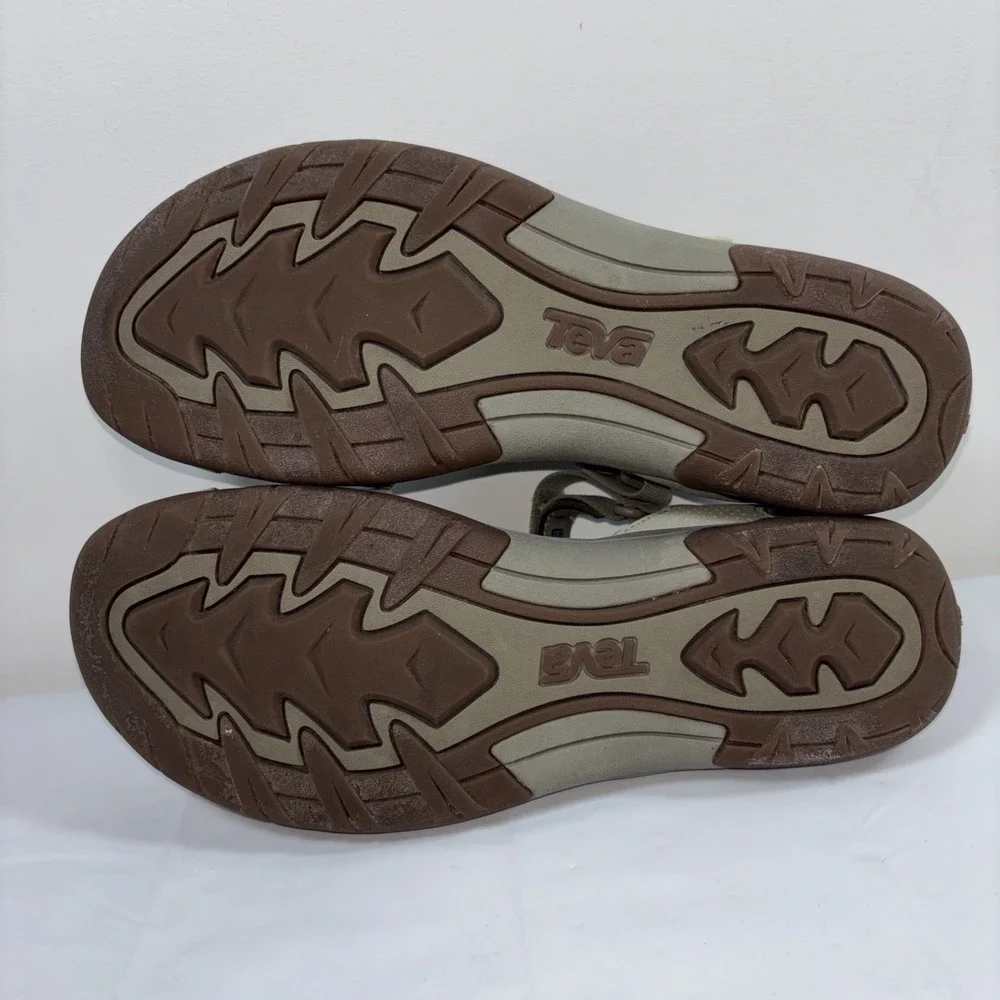 Teva Shoes Womens 9.5 Taupe Tirra CT Ankle Straps Numa Print Mesh Closed 1106837